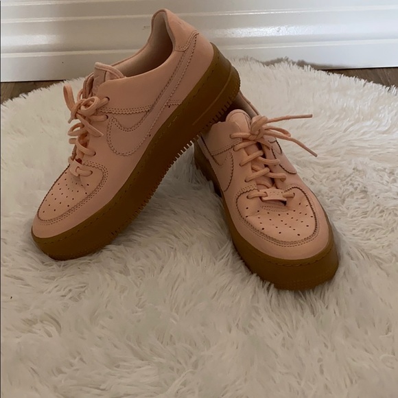 pink platform nike air force 1
